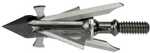 4-Blade (2 fixed and 2 mechanical) - Available in 100 or 125 grain - Chisel Tip - Stainless Steel Ferrule - .035 thickness blades - 1  Fixed Blade Cutting Diameter - 1 5/8 Expandable Cutting Diameter ...